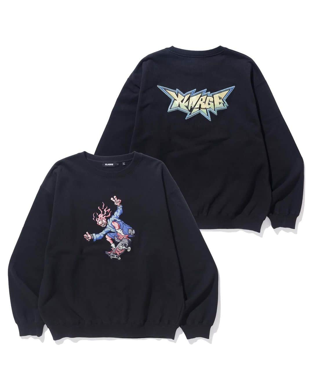 エクストララージさんのインスタグラム写真 - (エクストララージInstagram)「XLARGE 2023 WINTER NEW ARRIVAL - BURNING MONSTER CREWNECK KNIT - BURNING MONSTER CREWNECK SWEATSHIRT #xlarge #xlargejp #エクストララージ」11月11日 20時00分 - xlargejp