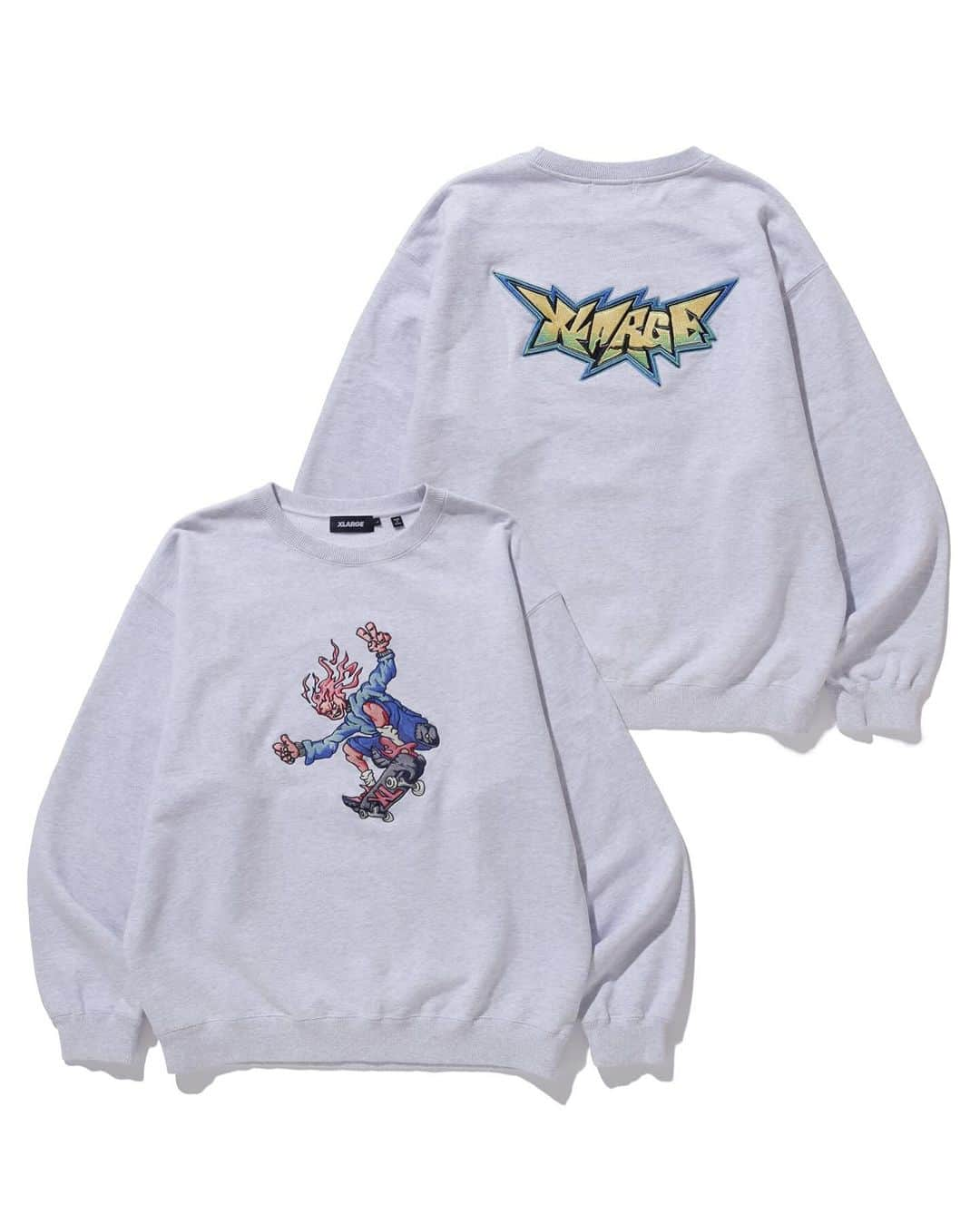 エクストララージさんのインスタグラム写真 - (エクストララージInstagram)「XLARGE 2023 WINTER NEW ARRIVAL - BURNING MONSTER CREWNECK KNIT - BURNING MONSTER CREWNECK SWEATSHIRT #xlarge #xlargejp #エクストララージ」11月11日 20時00分 - xlargejp