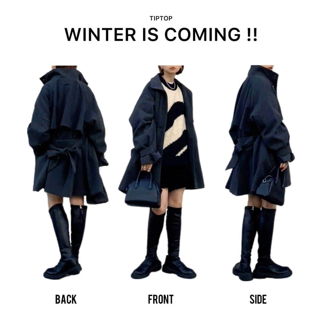 のインスタグラム：「. 360°かわいいミドルコート🧥  後ろでリボン結びしてもいいし 前から閉めたら風が入りにくくなって かなりあったかい🧣  @tiptop_pocket_official  . . . #code #outfit #ootd . . . 詳しくは#wear で見てね♥︎ wear account → sizu0618 . . . #pr#コーディネート#Locari#着回し#着回しコーデ #着回しアイテム#トレンドコーデ#大人カジュアル#カジュアルコーデ#コーデ#zozotown#秋冬コーデ#秋コーデ#2023fw#冬コーデ　#tipコーデ#tiptop_pocket」
