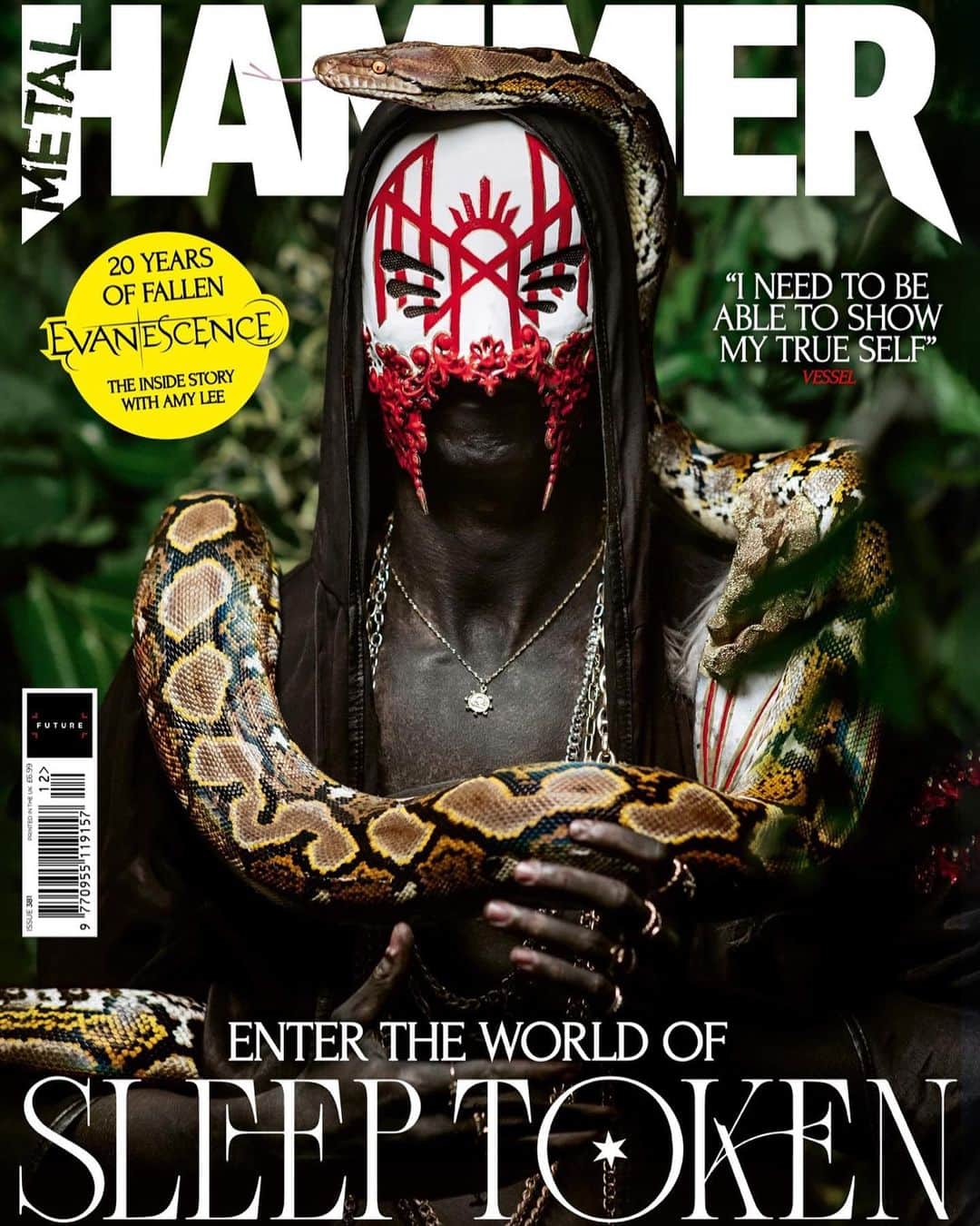 METAL HAMMERのインスタグラム：「The most talked about metal band of 2023. The world’s biggest heavy music mag. Sleep Token return to the cover of Metal Hammer - on sale now. Find out more via the link in our bio   📸: Andy Ford   #sleeptoken #sleeptokenworship #vessel #metal #heavymetal #evanescence #metalhammer #magazine #magazinecover #metalmagazine」