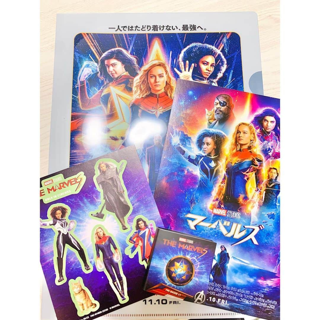 日岡なつみさんのインスタグラム写真 - (日岡なつみInstagram)「『マーベルズ』ジャパンプレミアにご招待頂き観てきました❗️  "チーム"や"絆"が大切なキーワードとなる本作！ バトルシーンは今までにない戦い方と迫力に大興奮💥  まさかキャプテン・マーベルのあんな姿も見られるとは…。  犬派だけど猫も良い🐈  #PR #マーベルズ  #アベンジャーズ最強ヒーローの新たな強さ目撃」11月9日 19時54分 - hiokanatsumi