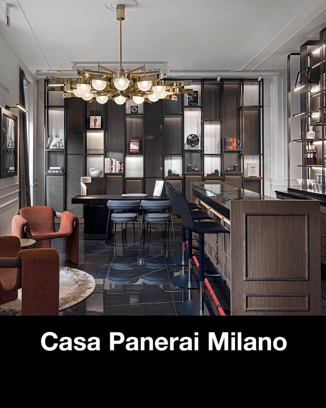 オフィチーネ パネライのインスタグラム：「Benvenuti a Milano!  Casa Panerai is now open in the heart of the Quadrilatero della Moda in Milano at Via Montenapoleone 19.  The boutique is not just a store, but a true home that encapsulates the spirit of Panerai — steeped in history, innovation, and distinctly Italian DNA.  #Panerai #CasaPanerai #Milano」