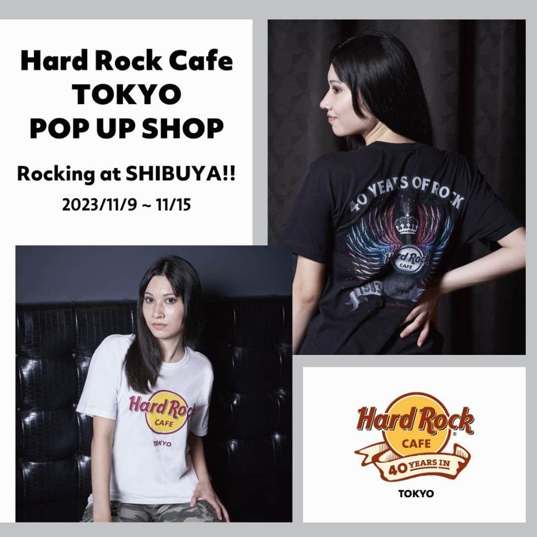 baseec.lifestyleさんのインスタグラム写真 - (baseec.lifestyleInstagram)「〜日本上陸40周年！ハードロックカフェのオリジナルグッズ〜  ＜Hard Rock CAFE TOKYO SHIBUYA POP-UP＞  ハードロックカフェ東京が日本上陸40周年を記念してポップアップショップを開催します！  このショップでは、ハードロックカフェのロゴがデザインされたTシャツやピンバッジなどの人気商品、さらには40周年を記念した限定グッズを販売します。  ぜひ訪れて特別なアイテムを手に入れてください！  ーーーーーーーーーー 出店ショップ：Hard Rock CAFE TOKYO SHIBUYA POP-UP（ハードロックカフェ トウキョウ シブヤ ポップアップ）　@hrctokyo 出店期間：11/9（木）〜11/15（水）  出店場所：SHIBUYA BASE（渋谷モディ1階） 営業時間：11:00～20:00（※最終日は17:00まで）」11月9日 21時05分 - baseec.event