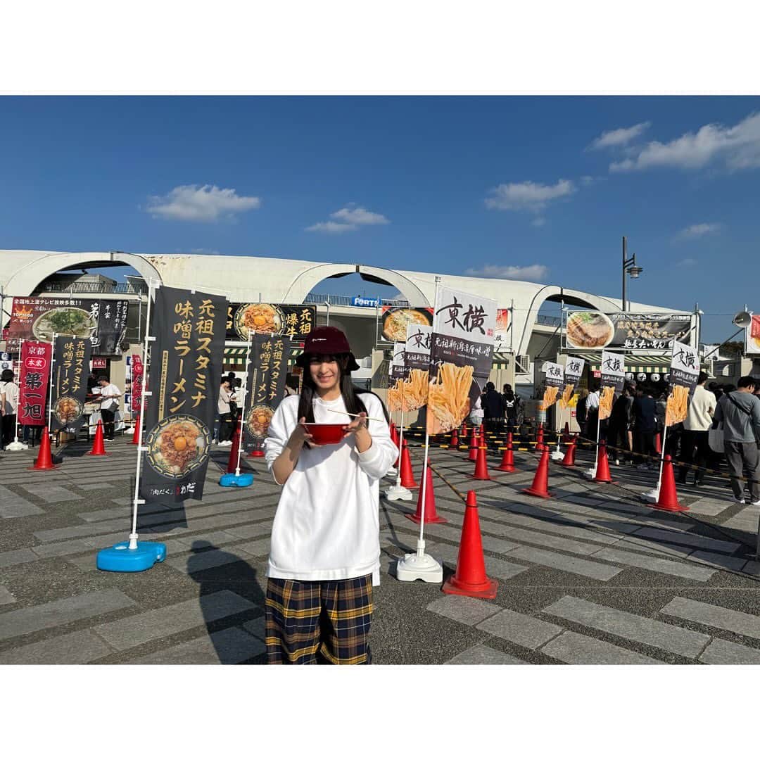 長尾寧音のインスタグラム：「🍜 ⁡ ⁡ 東京ラーメンフェスタ最高だった☺️❤️ ⁡ ⁡ ⁡ #東京ラーメンフェスタ #🍜」