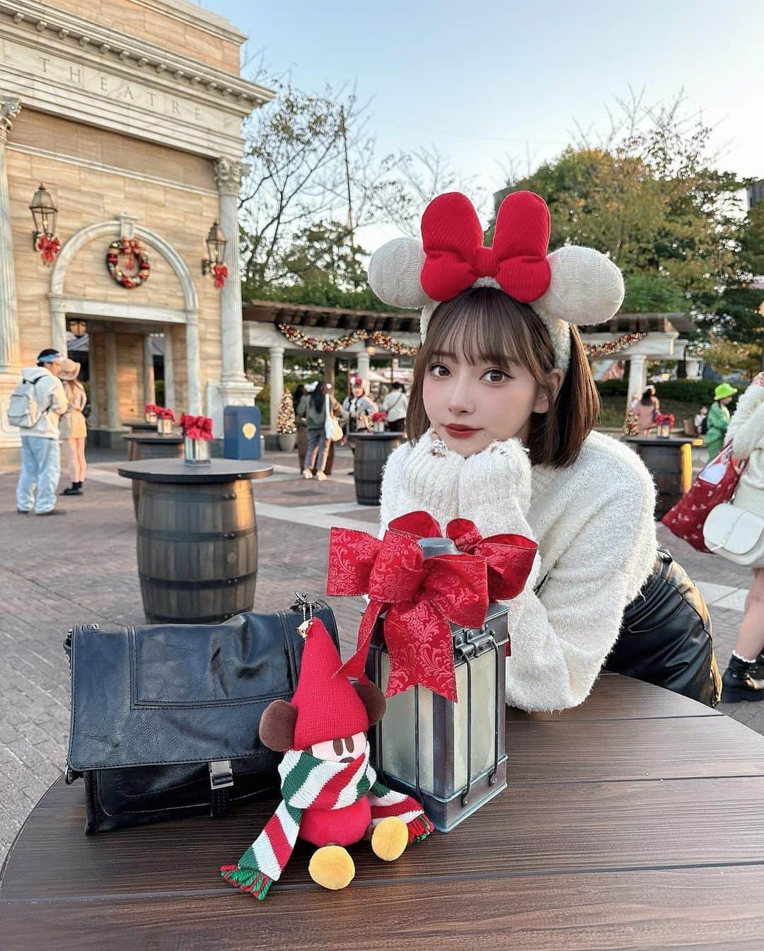 PyunA.(ぴょな)さんのインスタグラム写真 - (PyunA.(ぴょな)Instagram)「クリスマスディズニー🎄❤️ テーマは、「彼氏の身内にいたら嫌な女」です‼️笑」11月9日 21時25分 - _000919_