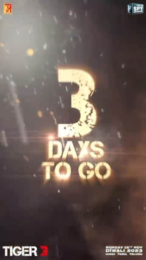 カトリーナ・カイフのインスタグラム：「Only 3 days to go for #Tiger3!  See you in the theatres!  Releasing on this Sunday, 12th November in Hindi, Tamil & Telugu. Book your tickets now *link in bio*  @beingsalmankhan | @therealemraan | #ManeeshSharma | @yrf | #YRF50 | #YRFSpyUniverse」