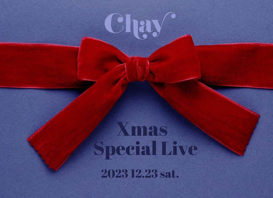 chayさんのインスタグラム写真 - (chayInstagram)「12/23(土)一夜限りのクリスマスライブを開催します🎄✨ 今日からチケット一般抽選先行がスタートしました❣️ まるでヨーロッパに訪れたかのような特別な空間で、スペシャルな編成でお届けします🎤 今までにないライブになること間違いなし😌  そしてそして…🥰 感謝の気持ちを込めてchay ×Phoebeオリジナルネックレスのプレゼントを私からお一人様ずつ手渡しさせていただきます🎁💍 ここでしか手に入らない特別なネックレスは【chay】の刻印いり💝私とおそろい👭　@phoebe_official   今年最後のワンマンライブ❄️ 是非一緒に素敵なクリスマスを過ごしましょう🤍  今回初の応募方式です！！ プロフィールページのURLのフォームからご応募いただき、当選者の方はチケットをご購入いただく形となります🎅  お早めに✨ 会えるの楽しみにしてるよ💋💋💋  #christmas」11月9日 21時30分 - chay1023_official
