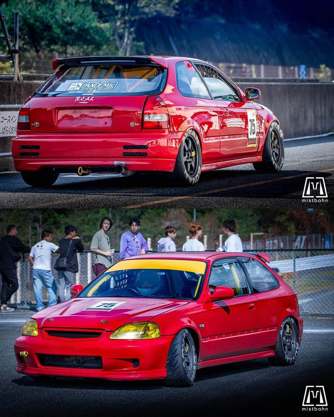 mistbahnさんのインスタグラム写真 - (mistbahnInstagram)「_ PANDEMIC REAL COMPANY Honda EK9 CIVIC Type R _ 🚗: @pandemic_9 📷: @mistbahn _ Shot on Oct-15 2023 🏁 "Circuit Festa ( @circuit_festa_west_japan )" "HONDA ONE MAKE RACE". Central Circuit (Hyogo Japan) _ JP) 2023年10月15日、セントラルサーキットで開催された「サーキットフェスタ ( @circuit_festa_west_japan )」内の「ホンダ・ワンメイク・レース」で撮影。 _ #circuitfesta #circuitfesta2023 #サーキットフェスタ #サーキットフェスタ2023 #hondaonemakerace #ホンダワンメイク #ホンダワンメイクレース #centralcircuit #セントラルサーキット #pandemic #realcompany #リアルカンパニー #real #acrossracing #realacrossracing #アクロスレーシング #civic #hondacivic #ホンダシビック #シビック #ek9 #ekcivic #kanjo #kanjoracer #kanjozoku #bseries #b18 #timeattack #timeattackjapan #hondasontrack」11月9日 21時41分 - mistbahn