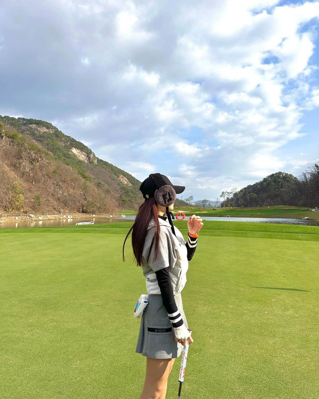 キム・ハヌルさんのインスタグラム写真 - (キム・ハヌルInstagram)「언제나 멋진 성문안cc 🩵  #footjoy #xxio #srixon」11月9日 21時48分 - haneulkim1217