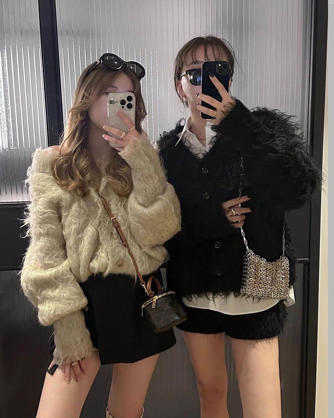 白倉あやさんのインスタグラム写真 - (白倉あやInstagram)「TOÉ CARDIGAN OUTFITS 1weeks🖤!!! New colorのnavyもでました〜🫐全部で8色になりました..!（作りすぎ😂）  @the_toe_official」11月9日 21時49分 - shirakur_a