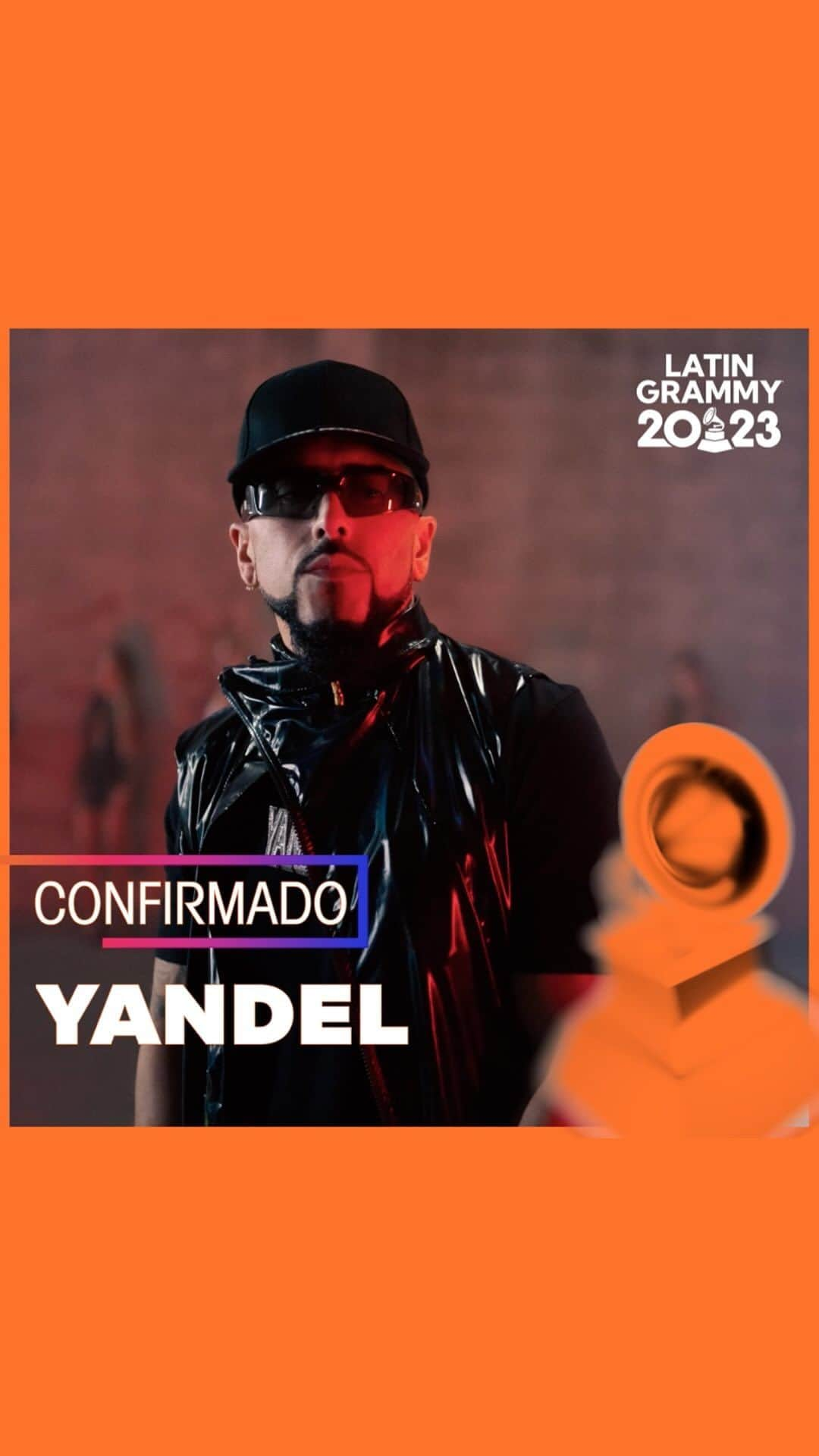 ヤンデルのインスタグラム：「¡CONFIRMADO! 🎶🙌 @yandel formará parte de la 24.a Entrega Anual del #LatinGRAMMY este 16 de noviembre」