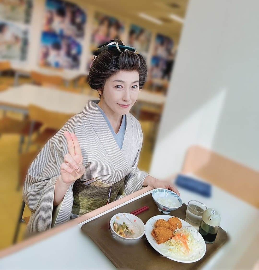 高島礼子さんのインスタグラム写真 - (高島礼子Instagram)「食堂で、ランチ🍚 広々として気持ちいいし、美味しい  #食堂 #ランチ」11月9日 23時06分 - reico.official