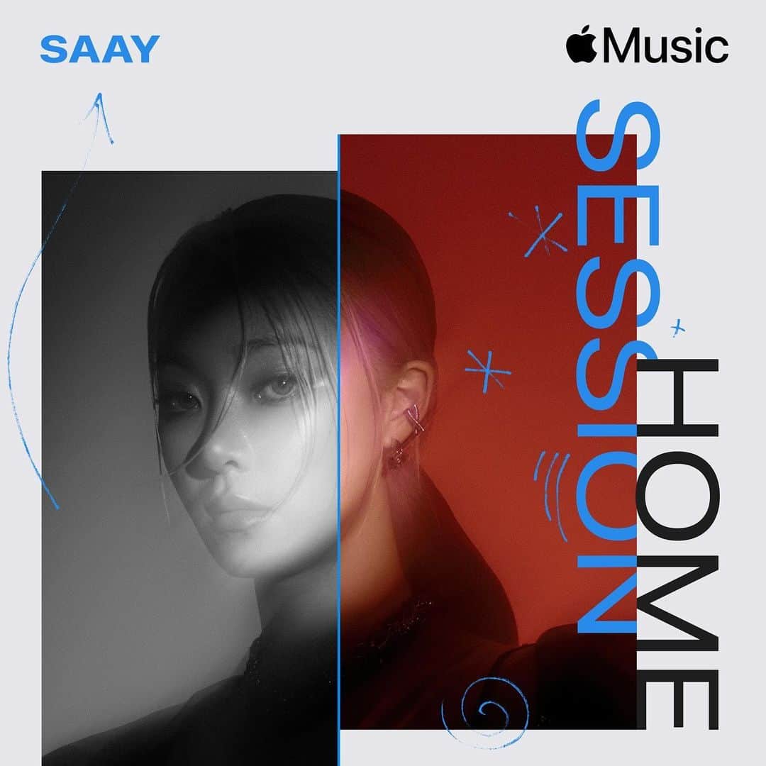 SAY のインスタグラム：「Apple Music Home Session : SAAY  the album out now on all music platforms!🖤🦅  작년 겨울, 한국 론칭의 첫 주자로 함께했던 애플 뮤직 홈 세션  앨범 ”Apple Music Home Session : SAAY“ 가  전 세계 모든 음원 스트리밍 사이트에 정식 발매되었습니다,  이제 어디서든지 감상하실 수 있어요.  한 번 더 큰 영광을 쥐어주신 애플 뮤직과 팀에게 깊은 감사를! @applemusic @applemusic @applemusic 🤍🪽  Apple Music Home Session : SAAY track list  1. Sweet As Hell (Jazz Ver. from “S:INEMA”) 2. Have Yourself A Merry Little Christmas (SAAY Ver.)」