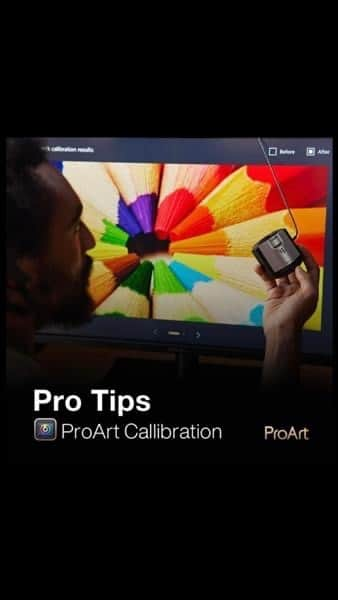 ASUSのインスタグラム：「Precise colors made easy!  🌈    With #ASUS @proart Calibration, achieving #ColorCalibration on #ProArt monitor is simply a breeze! Best of all? It works seamlessly on both macOS and Windows.    Learn more: https://asus.click/ProArtCalibration-IG」