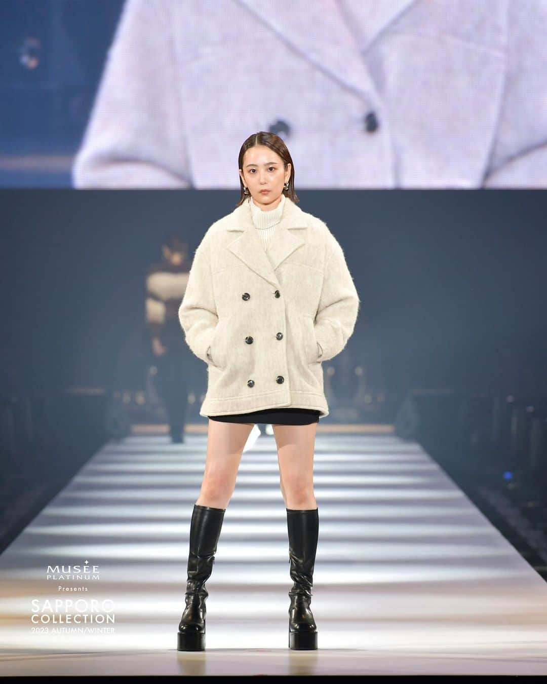 高橋佑奈のインスタグラム：「ミュゼプラチナム Presents SAPPORO COLLECTION 2023A/W  @sapporo.collection  @emoda_official  @azulbymoussy_official  @destina_bridal   #札幌コレクション　#サツコレ　#サツコレAW #サツコレ23AW　#札幌ファッションショー #sapporocollection　#ファッションショー #ファッションイベント」