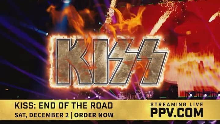 KISSのインスタグラム：「50 years of Rock ‘n’ Roll. 1 Final Show.  Rock out with @kissonline one last time! Their final concert ever, LIVE from @thegarden, streaming exclusively worldwide on PPV.COM.   #EndOfTheRoadPPV | Dec. 2 Order link in bio.   #KISS50 | #EndOfTheRoadTour | #KISSArmy」