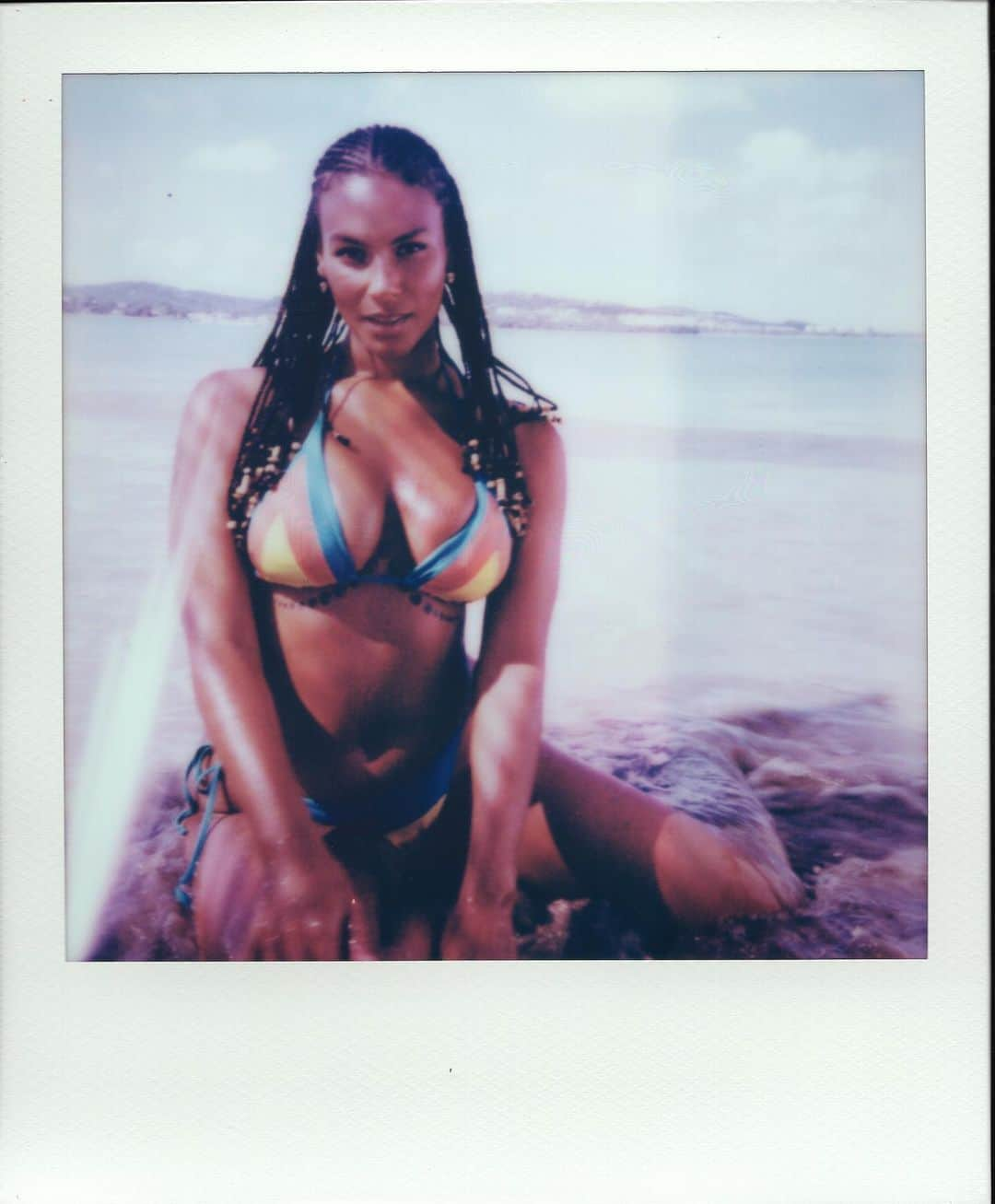 ベン・ワッツさんのインスタグラム写真 - (ベン・ワッツInstagram)「Retro vibe wiv a fav @marquitapring x @si_swimsuit shot on Polaroid @mj_day @bryanzaragoza_ @anthonycristianosalon @cindiblairproductions #polaroid #benwatts #scrapbook #vibes @polaroid #puertorico」11月10日 0時20分 - wattsupphoto