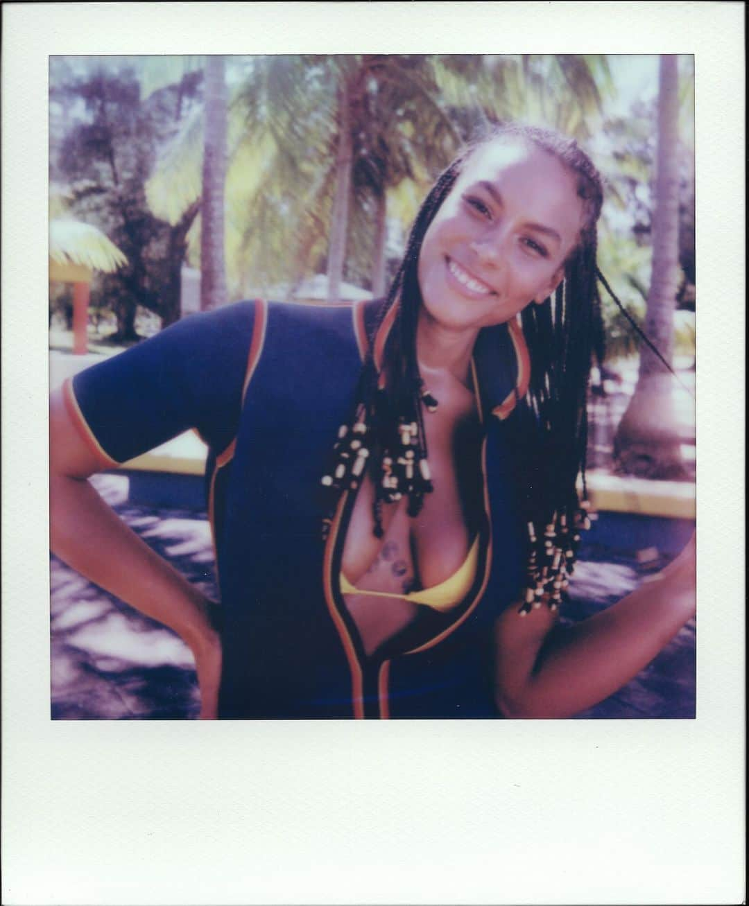 ベン・ワッツさんのインスタグラム写真 - (ベン・ワッツInstagram)「Retro vibe wiv a fav @marquitapring x @si_swimsuit shot on Polaroid @mj_day @bryanzaragoza_ @anthonycristianosalon @cindiblairproductions #polaroid #benwatts #scrapbook #vibes @polaroid #puertorico」11月10日 0時20分 - wattsupphoto