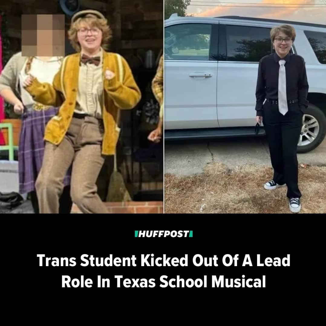 Huffington Postのインスタグラム：「Max Hightower, a senior at Sherman High School in North Texas, always loved theater. He sang in his school’s chorus and was in school plays but had never landed a speaking part.⁠ ⁠ Then, two weeks ago, he was cast as Ali Hakim, a leading role in the Rodgers and Hammerstein musical “Oklahoma,” after another student was cut from the roster.⁠ ⁠ “It was just overwhelming,” the 17-year-old told HuffPost. “I was so excited. I ran and told all my friends.”⁠ ⁠ But that joy was short-lived. Max was called into the principal’s office on Friday, where he says he was told about a “new policy."⁠ ⁠ When Max left the principal’s office, he saw a line of other students who had been cast in the musical and were waiting to get the same disappointing news.⁠ ⁠ “We just had this giant cry sesh outside of the choir room,” Max said.⁠ ⁠ Read more at our link in bio. // 📷️: Amy Hightower // 🖋️: Lil Kalish」