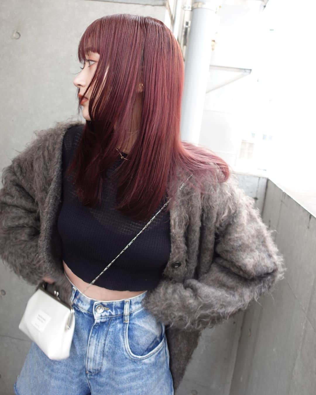 涼佳さんのインスタグラム写真 - (涼佳Instagram)「今の髪色お気に入り🍇 また次もボルドー系継続で入れたい」11月10日 0時35分 - _ryoka_870