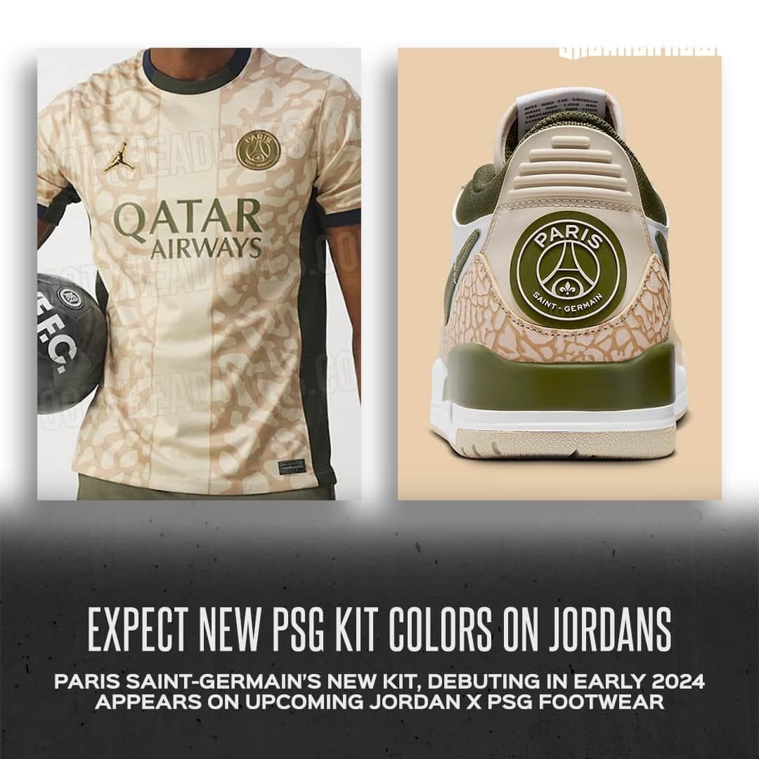 Sneaker Newsさんのインスタグラム写真 - (Sneaker NewsInstagram)「Thoughts on the new @PSG kits? Looks like Jordan Brand is matching its footwear to the new colors.⁠ LINK IN BIO for more details.」11月10日 1時14分 - sneakernews