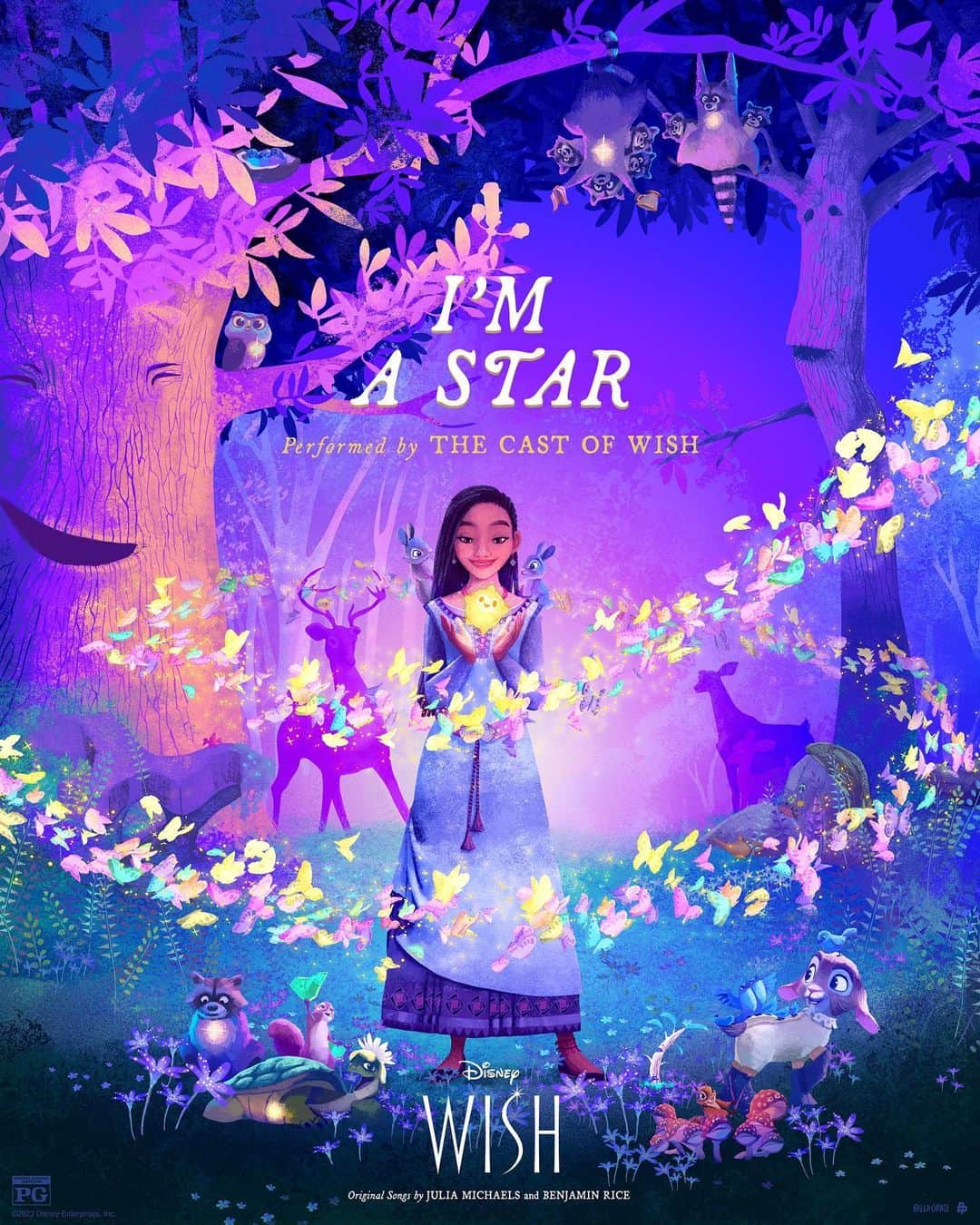 のインスタグラム：「"I'm A Star" performed by Ariana Debose and the cast of Wish.⭐️🌠🌟  See Disney's #Wish coming to theaters November 22. Get Tickets Now.  🎨: @bellagrace」