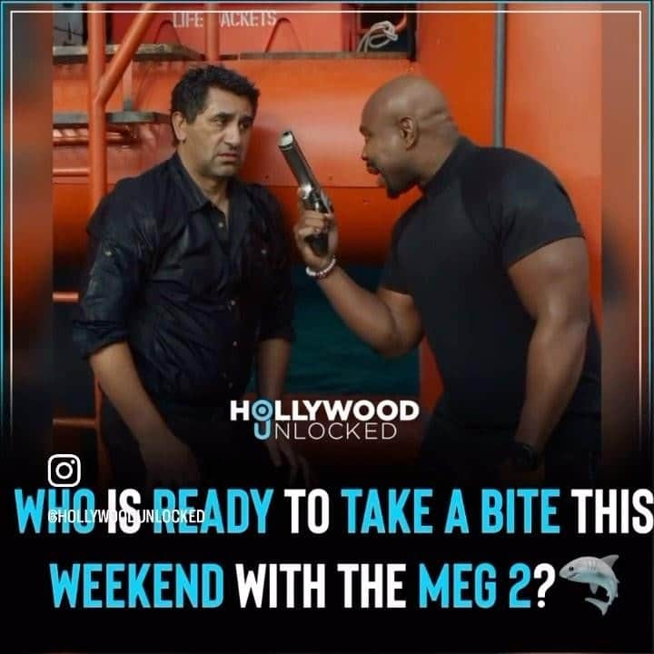 ページ・ケネディのインスタグラム：「Sorry not sorry. I HAVE WAITED 118 days to be able to talk about all our hard work on our movie #Meg2 and was precluded. Well now you’re going to get a deluge of material from me so gird yourself for a lot of #Chomp did you see it? What you think of DJ maturation? More to come」