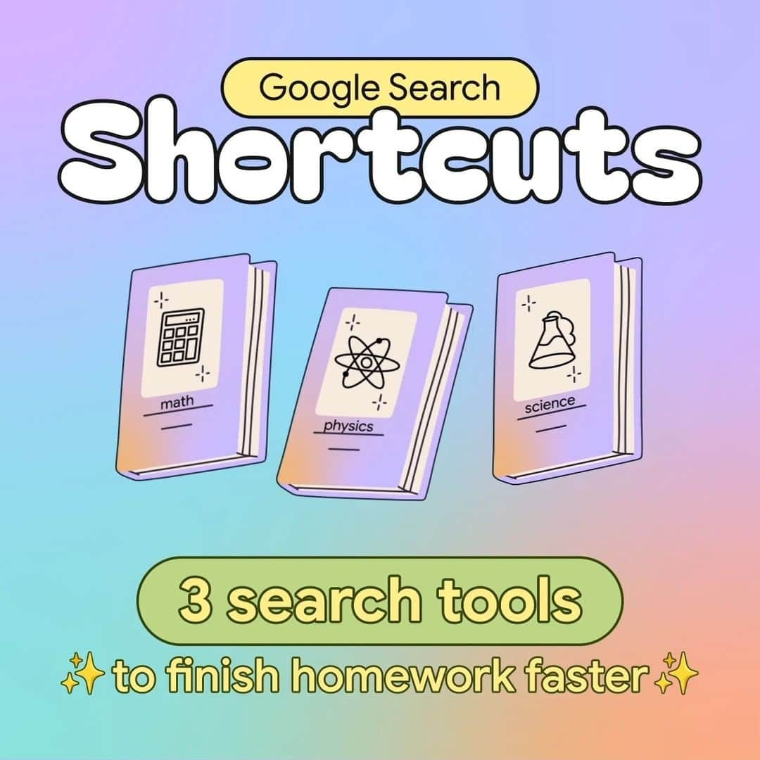 Googleのインスタグラム：「these 3 new search tools just made homework easier ✨」