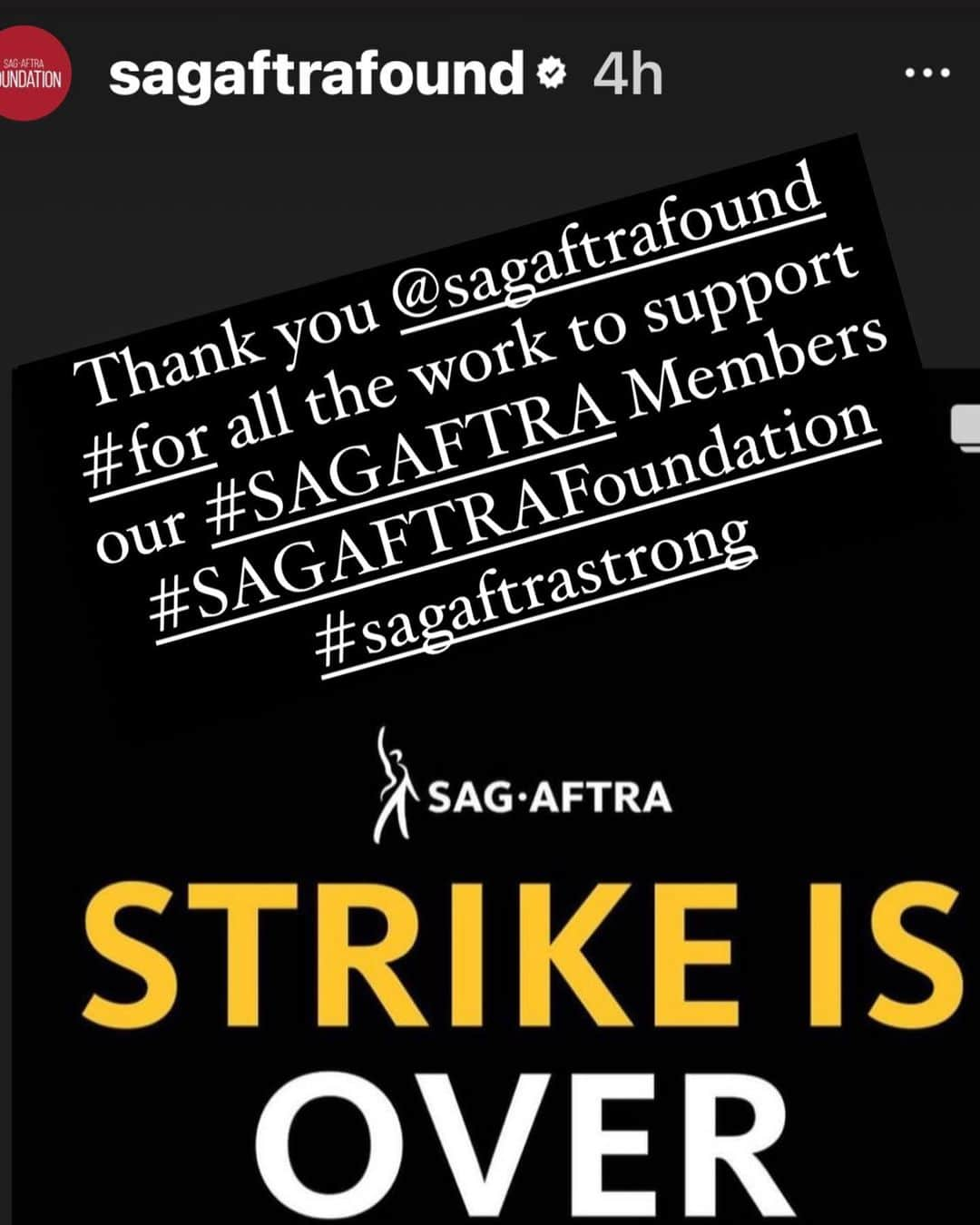 シャロン・ローレンスのインスタグラム：「Thank to to the tireless leadership and staff and fellow BoD members of our @sagaftrafound for your dedication to serving our @sagaftra members, especially during the #sagaftrastrike . #sagaftrafoundation  #sagaftrastrong」