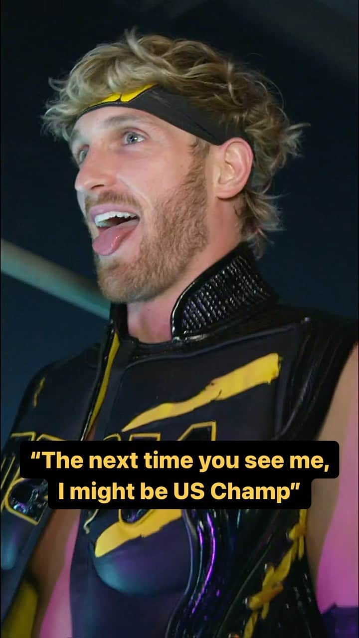 WWEのインスタグラム：「The final seconds before @loganpaul went out at #WWECrownJewel 👀」