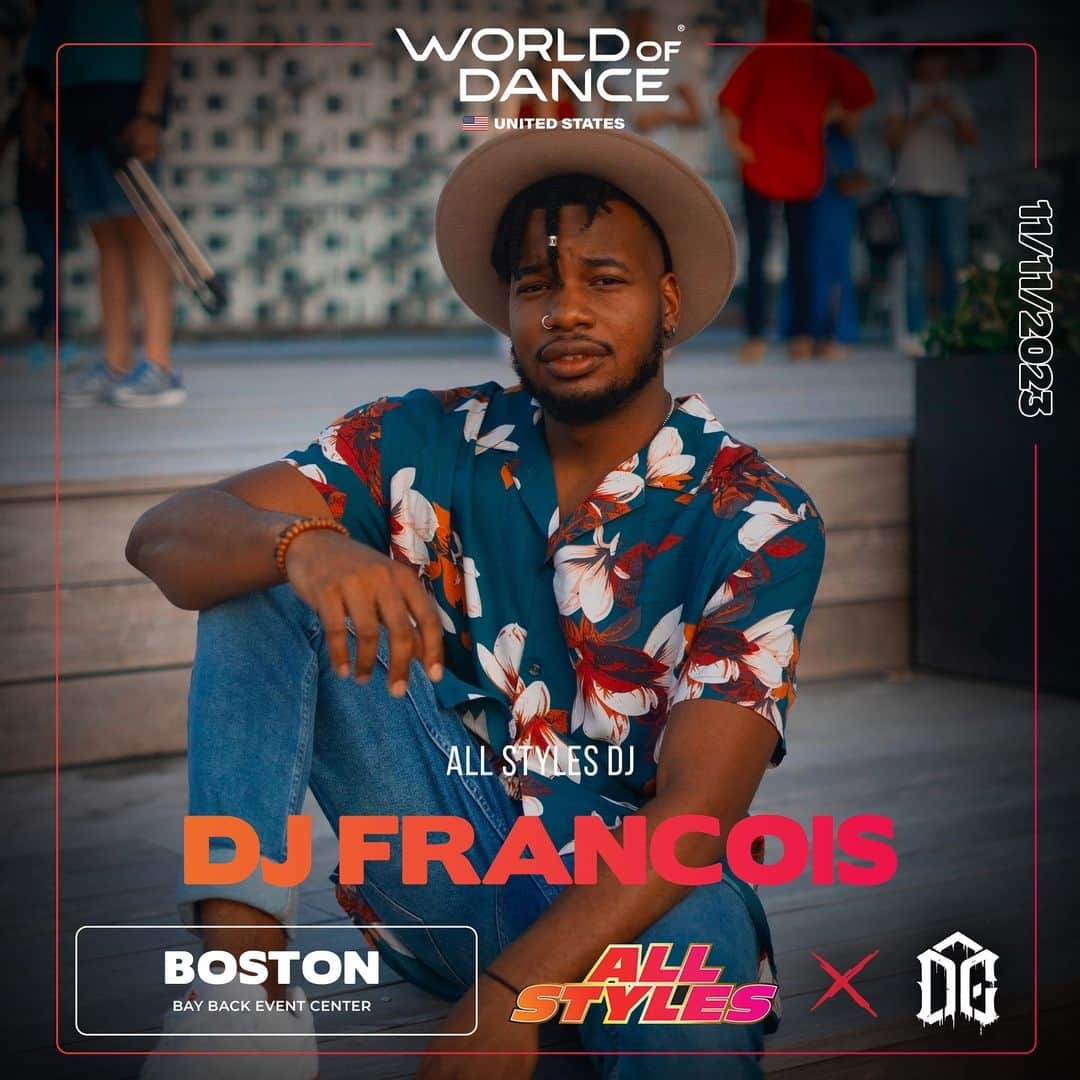 World of Danceのインスタグラム：「Show some love for our Boston All Styles DJ @nothing.artsy! Check him out on 11/11 at Back Bay Events Center‼️  Battle signs ups are online at worldofdance.com and at the door for $30!   #worldofdance #wodbos23 #allstyles」