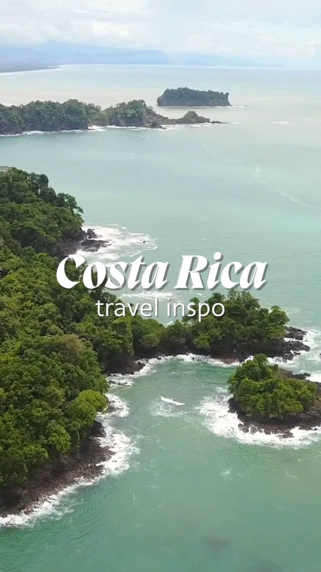 アメリカン航空のインスタグラム：「Ready for an outdoor adventure? 🌿 @Travelandleisure named Costa Rica the 2024 destination of the year, and we are ready to get you there with nonstop flights from Miami, Dallas-Fort Worth, Charlotte, Chicago and more! 🛩️   Explore lush jungles, soak up the sun on pristine beaches and discover the Pura Vida life in Costa Rica! 🇨🇷 Check out the link in our bio to start planning today. ⛰️ ☀️ 🌴 🌊」