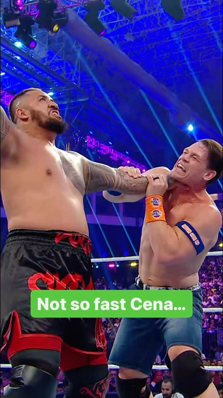WWEのインスタグラム：「@johncena didn’t SEE that coming 👀 #WWECrownJewel」