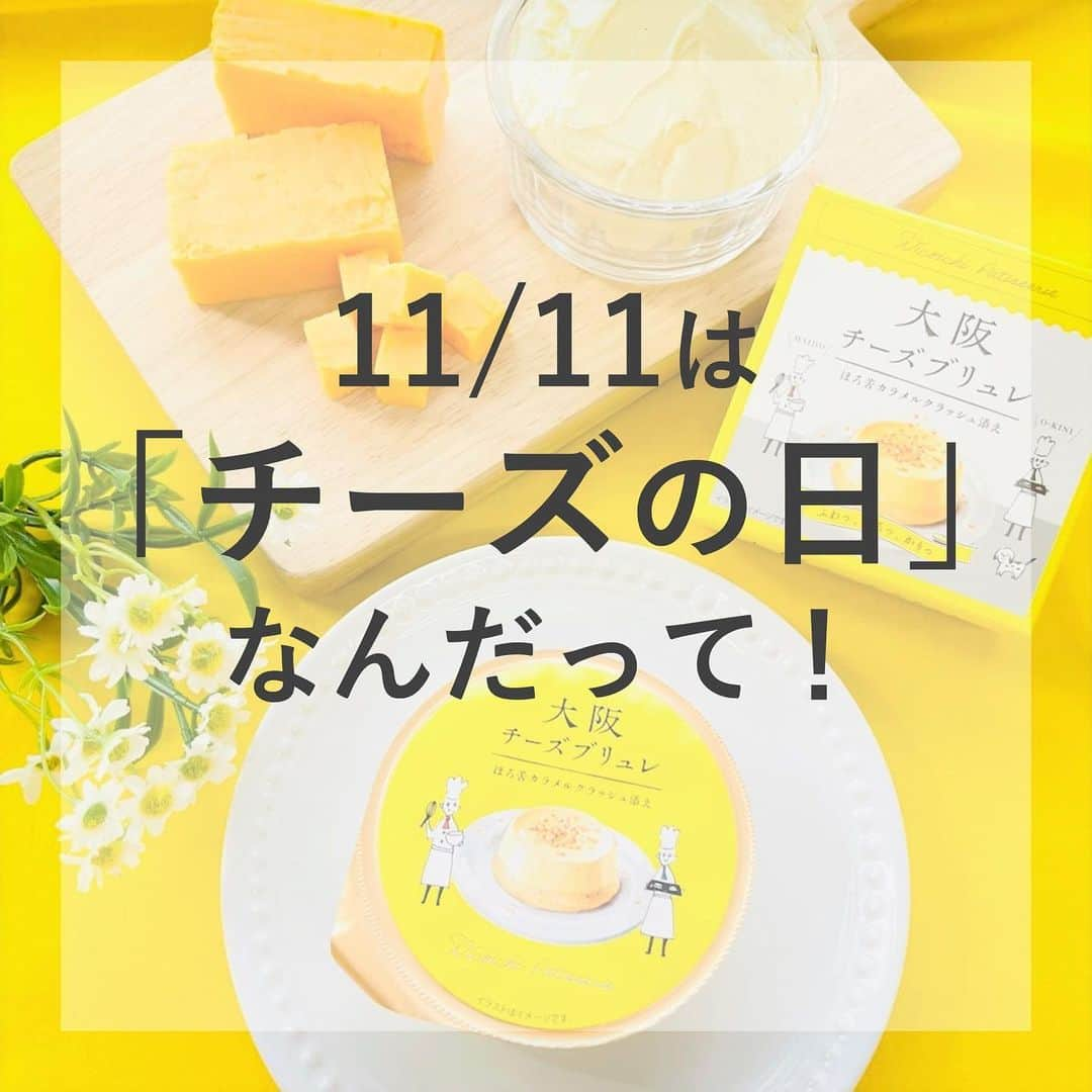 トーラク株式会社さんのインスタグラム写真 - (トーラク株式会社Instagram)「. 明日（11/11）は何の日？？ 　　・ 　　・ 　　・ 正解は…「チーズの日」🧀゛  ということで！  ふわっ、とろっ、かりっ。大阪みたいにクセになる！ 『大阪チーズブリュレ』はいかが？  「ふわっ」「とろっ」の２層仕立てのチーズケーキに、「かりっかり」のカラメルクラッシュがクセになる、新感覚のチーズデザートです！  ぜひ、お試しくださいね♪  「大阪チーズブリュレ」  #トーラク  #神戸プリン　#大阪チーズブリュレ　#大阪みたいにクセになる　#大阪土産　#大阪旅行　#お土産　#お土産スイーツ　#プリン  #プリン部  #プリン好きな人と繋がりたい  #コンビニスイーツ  #コンビニデザート  #おうちカフェ  #おうちおやつ  #おうちcafe  #おうちスイーツ  #今日のおやつ  #本日のデザート  #デザートは別腹  #ブリュレ　#チーズデザート　#チーズケーキ　#11月11日　#チーズの日　#cheese　#cheesebrulee　#osakasweets　#osakafood　#osakajapan」11月10日 12時39分 - toraku_kobesweets