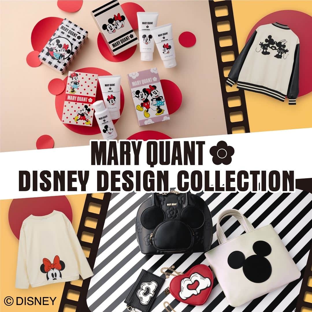 MARY QUANT officialのインスタグラム：「- 11.17 Fri NEW ARRIVAL！ MARY QUANT/ DISNEY DESIGN COLLECTION 数量限定発売 - ファッションにも スキンケアにも レトロなムードな ミッキーマウス＆ミニーマウスデザインがお目見え - ファッションアイテムは 全身揃えたくなる心躍るデザインばかり! アパレルからバッグ、ポーチなどの小物まで 大人可愛いデザインがラインナップ - コスメアイテムは 箱までキュートなクレンジング＆洗顔料の ハーフサイズセット クレンジングにはミッキーマウス 洗顔料にはミニーマウスがデザイン 毎日のお手入れが楽しみに！ そのほかアクセサリーなど様々なアイテムが展開 ぜひチェックを! - ［販売期間］ 2023年11月17日（金）～2024年1月31日（水） ※なくなり次第終了 - 11月30日(木)まで オンラインショップにて送料無料キャンペーン開催中！ ※全てのお買い物が対象です - #MARYQUANT #DISNEY #MARYQUANTDISNEYDESIGNCOLLECTION #マリークヮント #ディズニー #マリークヮントディズニーデザインコレクション #ミッキーマウス #ミニーマウス #クレンジング #洗顔料 #ブルゾン #プルオーバー #カーディガン #スカート #ポーチ #バッグ #アクセサリー #パスケース #数量限定」