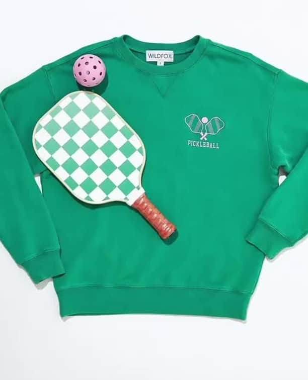 ワイルドフォックスクチュールのインスタグラム：「READY TO SERVE? Our Pickleball sweater is back in stock! Get it before it sells out...again 🏓🙊⁠ ⁠ #wildfoxcouture」