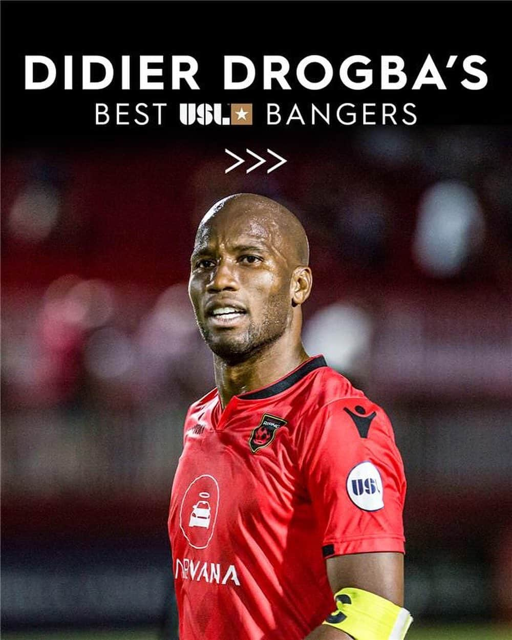 ディディエ・ドログバのインスタグラム：「🔥 @phxrisingfc reached their third USL Championship Final in club history.    ⏩ Swipe to watch the legend @didierdrogba's best goals in a Rising kit!」