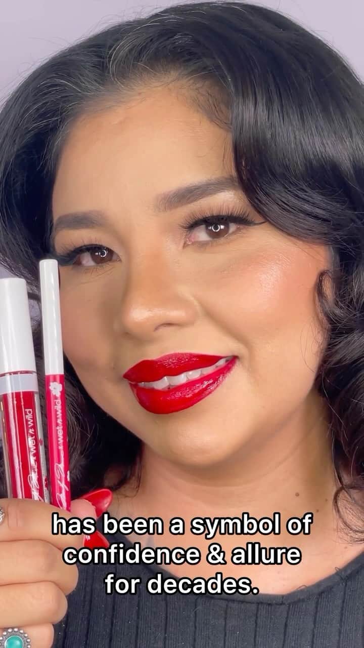wet'n wild beautyのインスタグラム：「A red lip is timeless ❤️   This red lip liner & gloss universally celebrates the icon in each of us. From the Marilyn Monroe x wet n wild collection 🌟⁠ ⁠ Get it NOW on @Amazon, @Walgreens (in-store only), and wetnwildbeauty.com #MarilynMonroexWNW #crueltyfree」