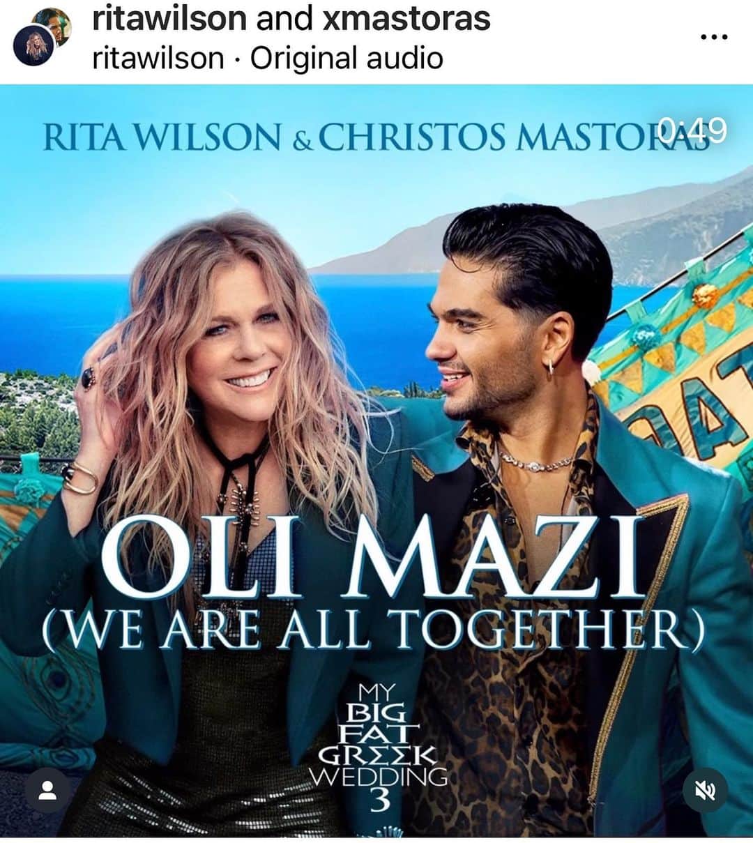 ニア・ヴァルダロスのインスタグラム：「This is the music appreciation post for #mybigfatgreekwedding 3 which we filmed entirely in #greece and therefore hired Greek songwriters! From #OliMazi written by producer @ritawilson & @dianewarren & sung by Rita & @xmastoras to the new song Kratise Me lyrics by @spiroskatsaganis & music/vocals by @charispanopoulos to many Greek songwriters emerging and established including the late @pantelis_pantelidis_real, to our wedding songs composed by @kostaschristides to our fab music team led by composer @stepheconomou and the soaring score she wrote! Additional pics are sound team led by esteemed John Ross, our amazing team who provided the background voices including for the dance scenes, and even a pic of how we filmed a music portion etc! #score #film #director #filmmaker #writer #actor #funny #movies #love #family #music #greekmusic #composer #playtone #thankyou」