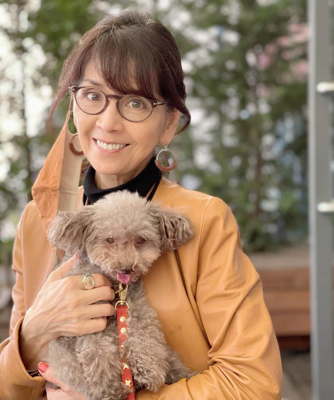 柏木由紀子さんのインスタグラム写真 - (柏木由紀子Instagram)「長女　@hanakooshima  の飼っていたこはるちゃんが天国へ旅立ちました。もう少しで16歳でした。 次女の飼っていたつむぎ、わたしのところのゆうきと同じブリーダーさん(レアもです)で うさぎのようにぴょんぴょん走り回っていた姿が胸に焼き付いてます。 お泊りにもきて一緒に寝たり たくさん抱っこもしました。 ゆうきを亡くしたあとは こはるちゃんとカフェを巡り、そのうちにまたお迎えしたくなり レアが我が家にやってきました。 小さくても頑張り屋さんの こはるちゃん、大好きよ！ 本当に本当にありがとう。  #といぷーこはる  　  #柏木由紀子ファッションクローゼット 扶桑社より 好評発売中！ 全て私物 (ブランド詳細掲載あり)  #発売前重版 好評につき第二弾年内発売予定！  #坂本九音楽事務所 #坂本九 #坂本九柏木由紀子 #シニアファッション #シニア世代のファッション番長 #75歳 #70代コーディネート #60代コーディネート #50代コーディネート #柏木マダム #カシワギマダム #由紀子巻き #60代ヘアスタイル #over70woman #age75 #over70fashion #over70outfit #grandmother  #70代ファッション #60代ファッション #トイプードル」11月10日 7時18分 - yukiko_kashiwagi