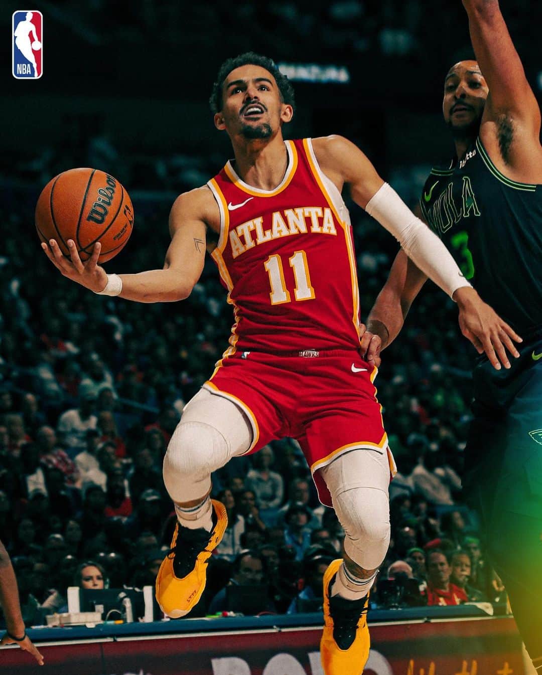 NBAのインスタグラム：「Catch @traeyoung (21.7 PPG, 10.4 APG) in action from Mexico City! 🇲🇽   🏀: #NBAenMEXICO 🕤: 9:30pm/et 📺: NBA TV」