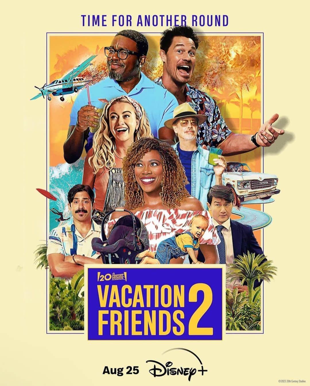 ジェイミー・ヘクターのインスタグラム：「Had a blast in Hawaii with these comedic geniuses! If you want to laugh hard stream on @hulu @comedianlilrel @yvonneorji @johncena @merediththeweasel @stevebuscemilove  #vacationfriends2」