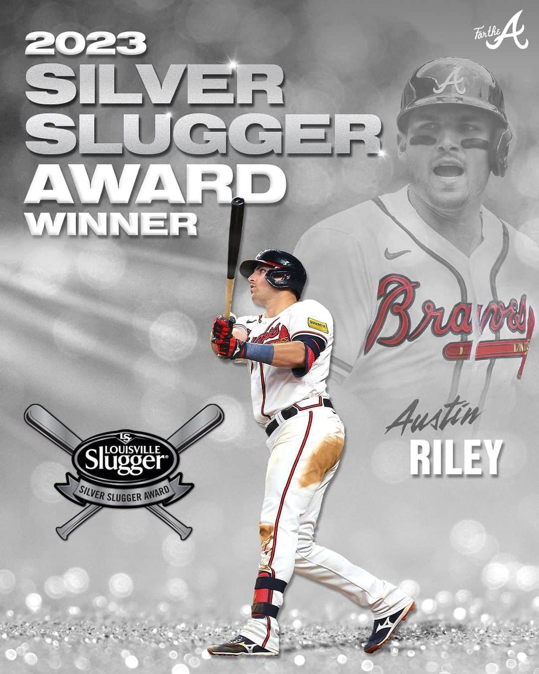アトランタ・ブレーブスのインスタグラム：「Congrats to @austin_riley27 on being named a 2023 Silver Slugger!」