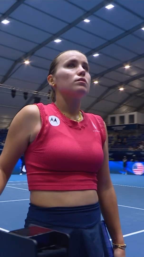 ソフィア・ケニンのインスタグラム：「Sofia Kenin came through for the 🔴⚪️🔵」
