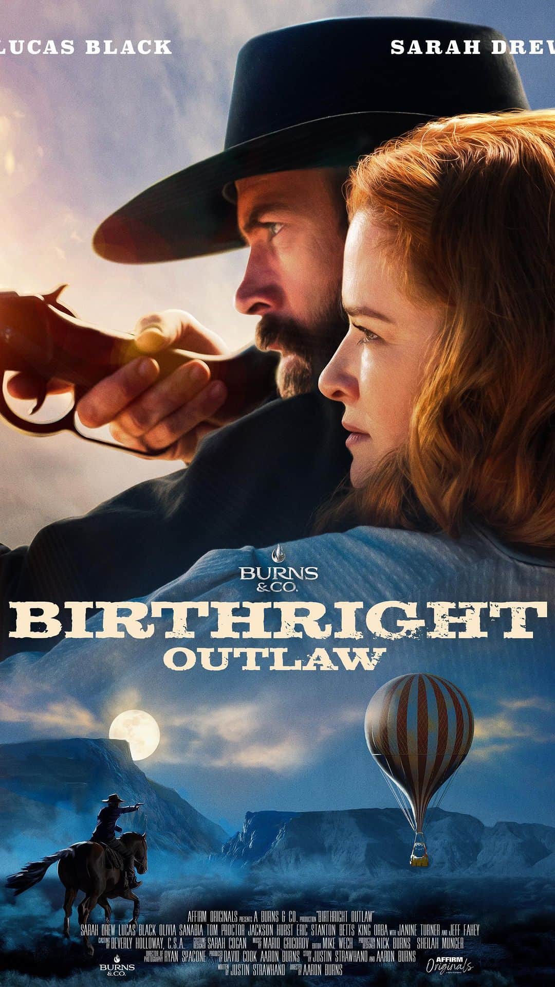 サラ・ドリューのインスタグラム：「I had a few movies come out during the strike! Here’s the trailer for my western “birthright outlaw”! Its a really fun adventure! You can stream it now on www.pureflix.com  sign up for your free trial now!!」