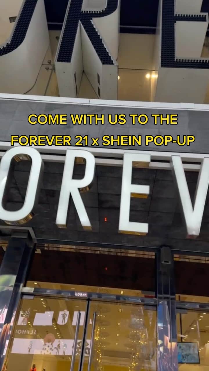 FOREVER 21のインスタグラム：「Come with us to the Forever 21 x Shein Pop-Up at Forever 21 Times Square (New York, New York) 💛 #f21xshein」