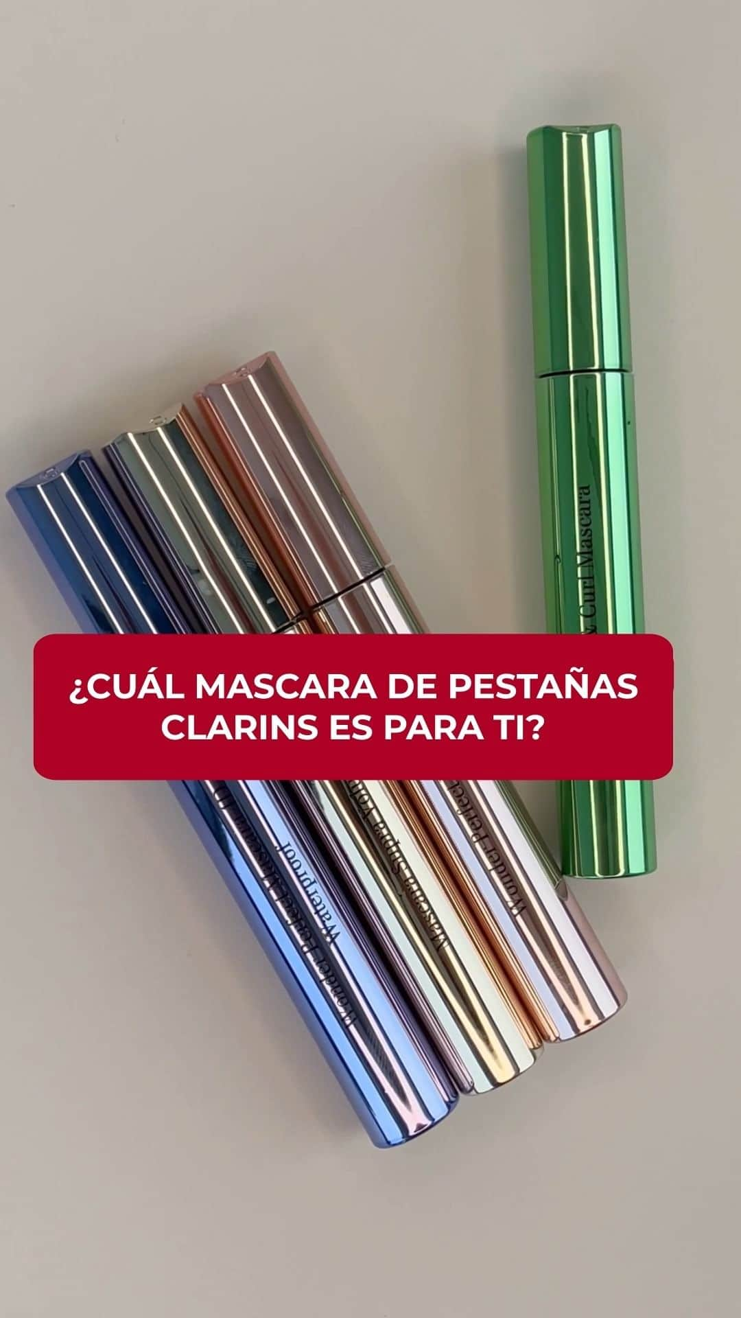 Clarins Méxicoのインスタグラム：「Hoy y todos los días le decimos SÍ a unas pestañas de impacto. 🤩 En Clarins tenemos la mascara perfecta para ti, ¡elige la tuya! 💖💙💛💚 ¡Búscalas en www.clarins.mx y luce tus pestañas al máximo!」