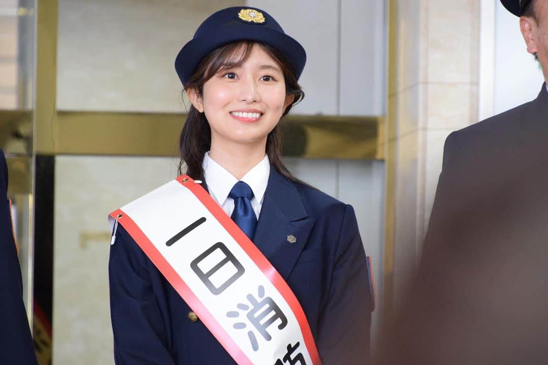 木村那津美のインスタグラム：「🧯 きのうから 秋の火災予防運動が始まっています！  これから寒くなる時期ですので、 火の取り扱い等より一層気をつけましょう🔥 （写真は3月にさせていただいた 1日消防長）  さて、今日は代打でmix内ニュースです😌」