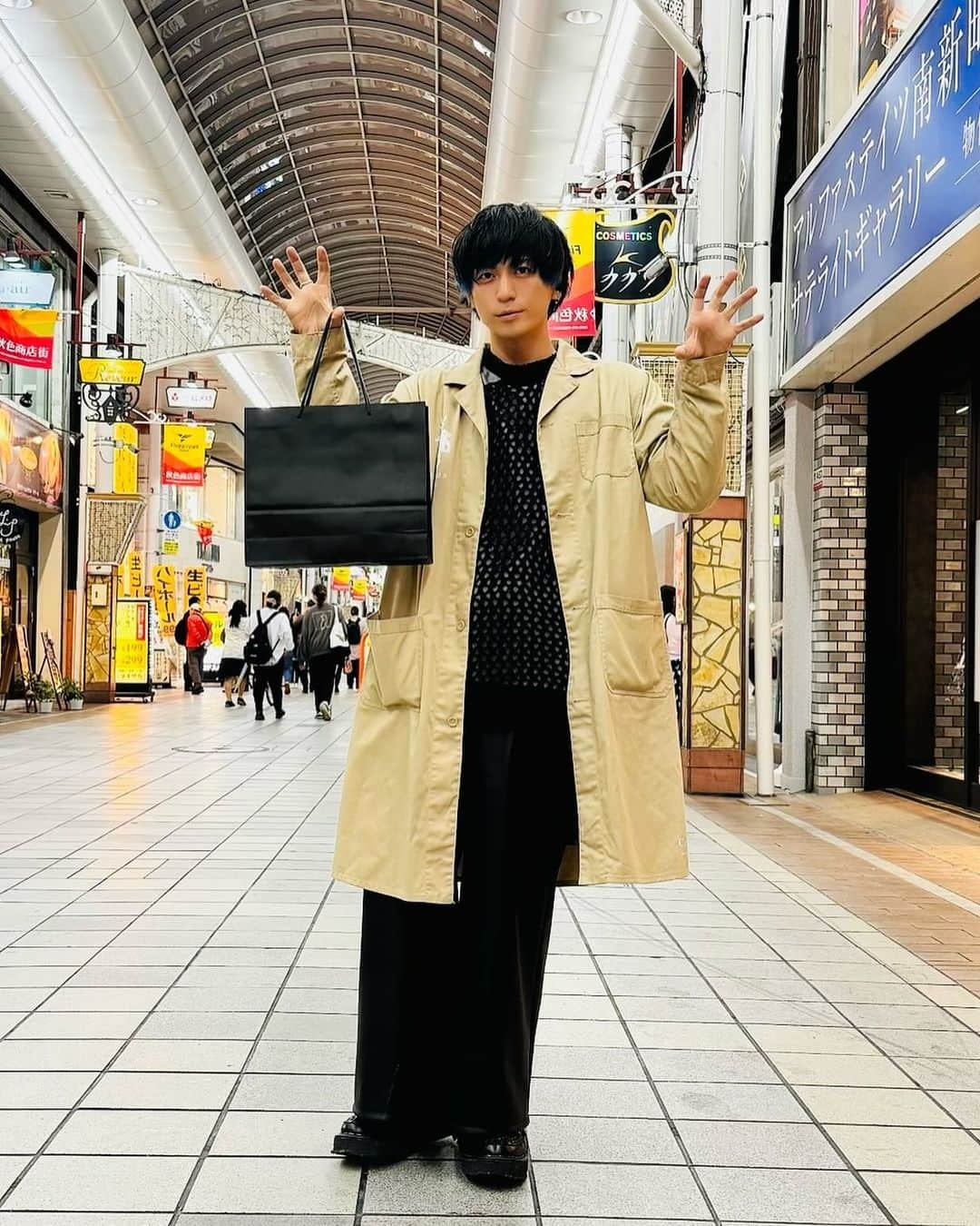 水野ギイのインスタグラム：「高松さんぽ、顔出せてよかったです！（写真の色かっこよくした）」