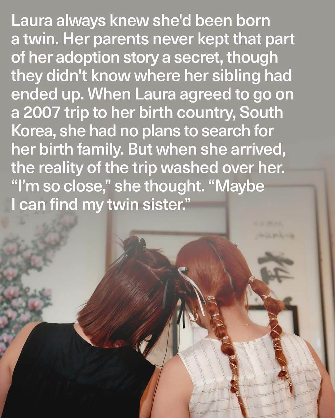 ELLE Magazineさんのインスタグラム写真 - (ELLE MagazineInstagram)「It's been 16 years since Laura and Mari, twins separated as infants, first reunited, and today, they're as close as twins who grew up together might be. Laura lives in France, while Mari lives in L.A., but they talk every week and see each other several times a year. Both pursued careers in the fashion industry after college, and recently, they achieved a new milestone in their sisterhood: They spent three years designing a fashion line together at CO Collections. At the link in bio, learn how these two finally found each other—and discovered their shared passion. Photos: Angella Choe」11月10日 23時07分 - elleusa